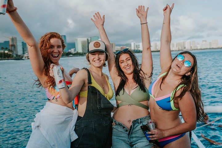 BYOB Paradise Waikiki Sunset Cruise + LIVE DJ + SWIMMING - thumb 2
